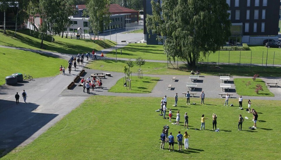 Studiestart ved NTNU i Gjøvik. I år vil det trolig også bli ukrainske flyktninger blant høstens nye studenter.
