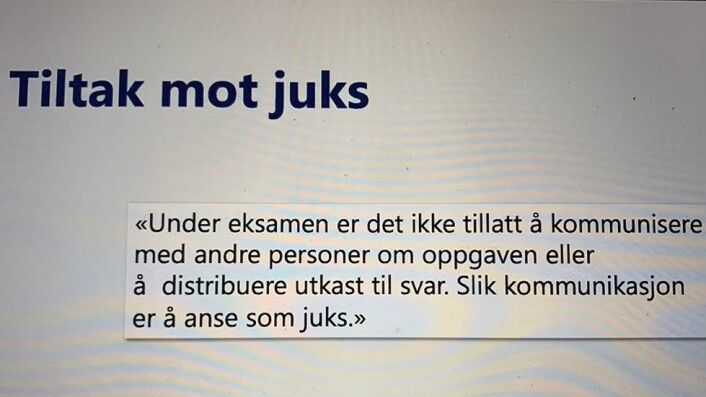 Studentene som må legge om til skoleeksamen, vil lese denne teksten på eksamensoppgavene. Studentene som må legge om til skoleeksamen, vil lese denne teksten på eksamensoppgavene.