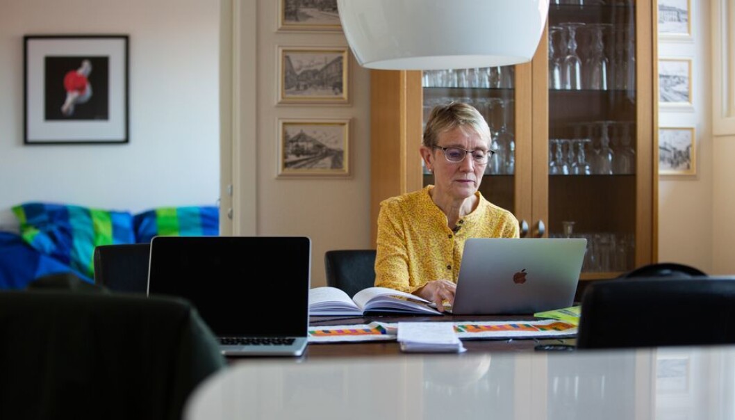 - Vi er i løpende dialog med Trondheim Kommune og smittevernledelsen der om hvilke tiltak det er aktuelt å iverksette, sier Anne Borg, her avbildet på sitt hjemmekontor i vår. - Vi er i løpende dialog med Trondheim Kommune og smittevernledelsen der om hvilke tiltak det er aktuelt å iverksette, sier Anne Borg, her avbildet på sitt hjemmekontor i vår.