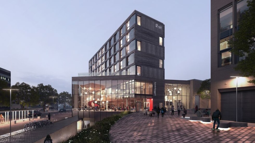 Slik ser arkitektene for seg at Sundebygget skal se ut. Slik ser arkitektene for seg at Sundebygget skal se ut.
