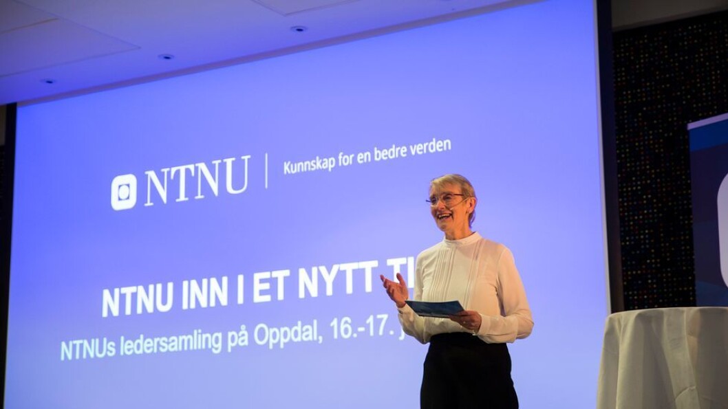 - Gass-brems og rettede virkemidler utgjør en større inngripen i vår virksomhet enn hvordan det tradisjonelt har vært i vår sektor, sier NTNUs rektor Anne Borg, her fotografert under NTNUs ledersamling Oppdal i vinter. - Gass-brems og rettede virkemidler utgjør en større inngripen i vår virksomhet enn hvordan det tradisjonelt har vært i vår sektor, sier NTNUs rektor Anne Borg, her fotografert under NTNUs ledersamling Oppdal i vinter.