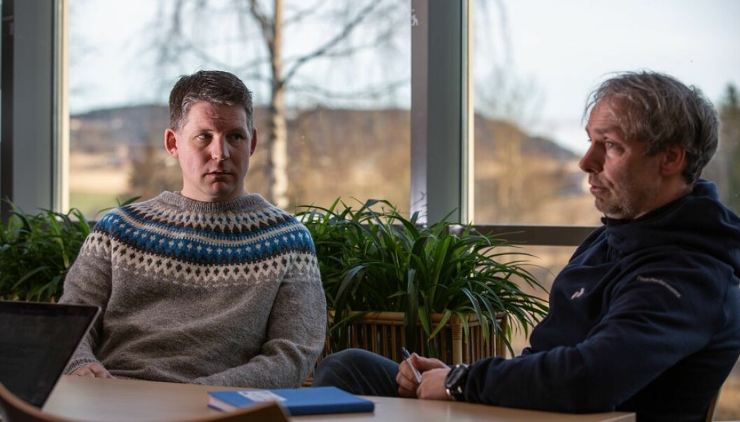 Ole Petter Vestheim og Tore Kristian Aune frykter for både egne og kollegers jobber når det skal nedbemannes ved Nord universitet.