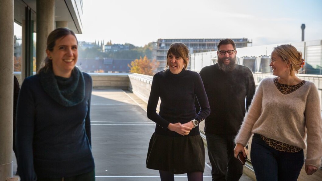 De har vært med å bygge opp en slagkraftig organisasjon, fra venstre: Katrien De Moor, Ingeborg Palm Helland, Michael Francis Duch og Kathrine Røe Redalen. De har vært med å bygge opp en slagkraftig organisasjon, fra venstre: Katrien De Moor, Ingeborg Palm Helland, Michael Francis Duch og Kathrine Røe Redalen.