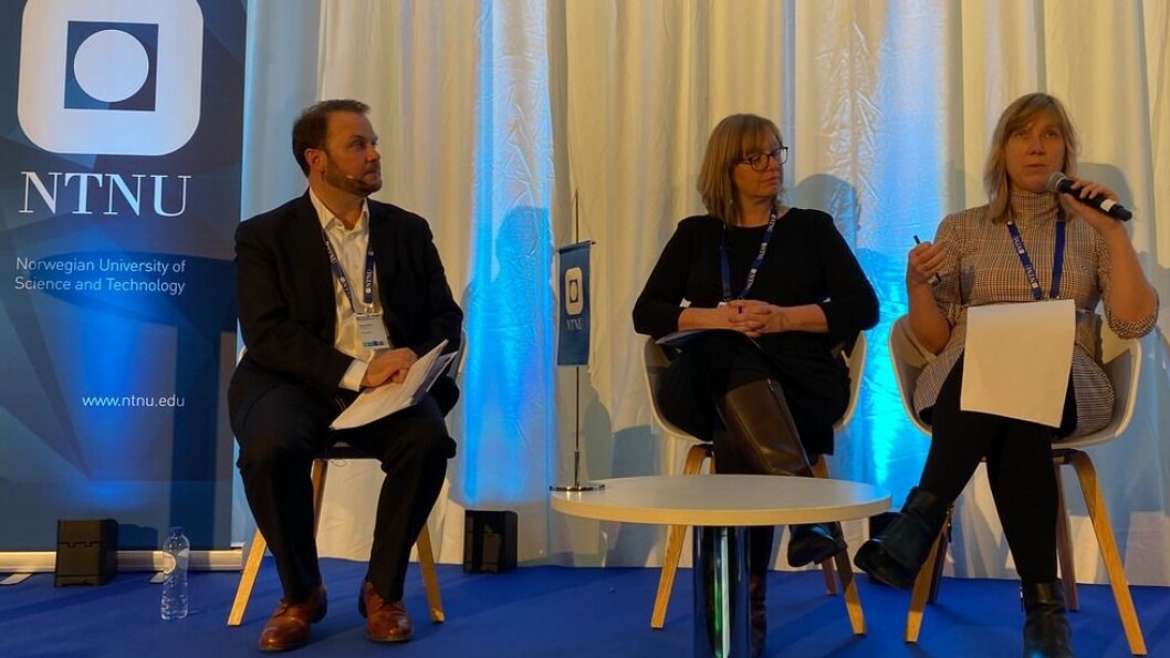 Siri Granum Carson under Europakonferansens avsluttende sesjon, sammen med Annemie Wyckmans og moderator Simon Picard. Siri Granum Carson under Europakonferansens avsluttende sesjon, sammen med Annemie Wyckmans og moderator Simon Picard.