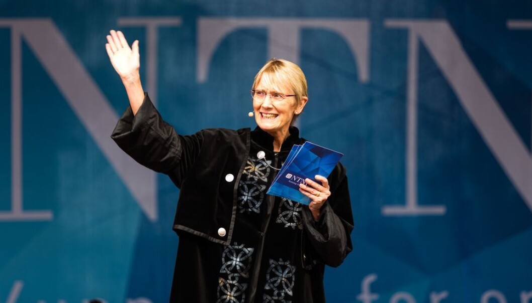Anne Borg under en tidligere immatrikulering i Gjøvik. Anne Borg under en tidligere immatrikulering i Gjøvik.