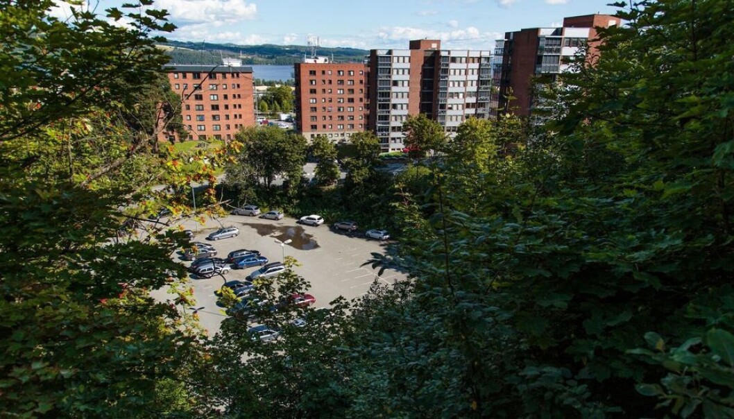 I dag er det en parkeringsplass i Røverdalen, like ved NTNUs campus i Gjøvik. I dag er det en parkeringsplass i Røverdalen, like ved NTNUs campus i Gjøvik.
