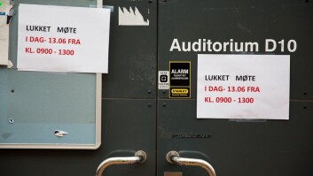 Møtet var lukket for alle andre enn ansatte ved instituttet og de som har vært involvert i kartleggingen av konflikten. Møtet var lukket for alle andre enn ansatte ved instituttet og de som har vært involvert i kartleggingen av konflikten.