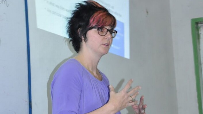 Annette Lykknes underviser masterstudenter i naturfagdidaktikk i Bahir-Dar, Etiopia i oktober 2017. Annette Lykknes underviser masterstudenter i naturfagdidaktikk i Bahir-Dar, Etiopia i oktober 2017.