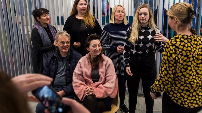 utdanningskomite besøker ntnu VR briller Edvar dog May-Britt Moser, mathilde tybring-gjedde, utdanningskomite besøker ntnu VR briller Edvar dog May-Britt Moser, mathilde tybring-gjedde,