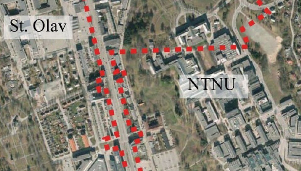 Planområde for innfartsåren fra sør.