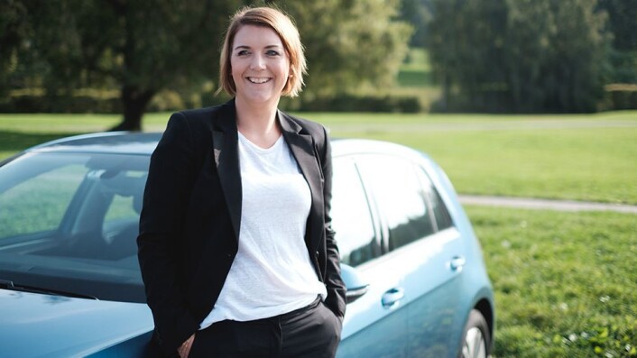 Christina Bu, generalsekretær i Norsk elbilforening. Christina Bu, generalsekretær i Norsk elbilforening.