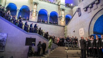 Doktorpromosjonen ble hentet hjem til aulaen i hovedbygningen på Gløshaugen for tre år siden. Doktorpromosjonen ble hentet hjem til aulaen i hovedbygningen på Gløshaugen for tre år siden.