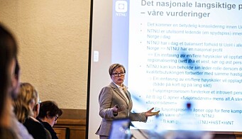 - Vi mener NTNU ikke kan gå inn i en fusjonsprosess med et styre som er splittet på midten, sa Eide på vegne av de fem ansattrepresentantene som ikke ville gå inn for fusjon. - Vi mener NTNU ikke kan gå inn i en fusjonsprosess med et styre som er splittet på midten, sa Eide på vegne av de fem ansattrepresentantene som ikke ville gå inn for fusjon.
