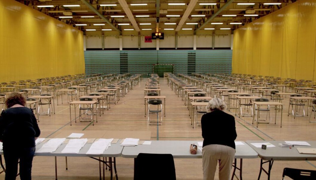 Eksamenslokalene på BI blir stående tomme i desember. Eksamenslokalene på BI blir stående tomme i desember.