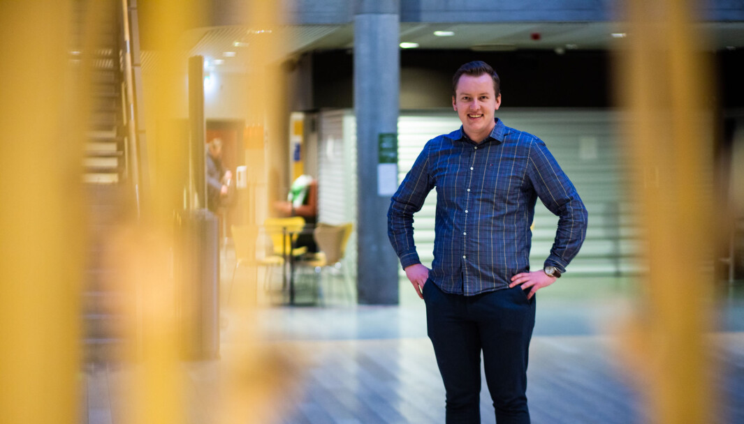 Andreas Knudsen Sund, leder i Studenttinget, er svært fornøyd med at milliarden er i havn Andreas Knudsen Sund, leder i Studenttinget, er svært fornøyd med at milliarden er i havn