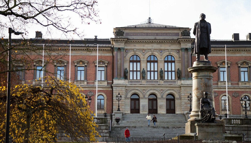 Også i Sverige ser de en økning i antallet juksesaker, slik som her ved Uppsala universitet.