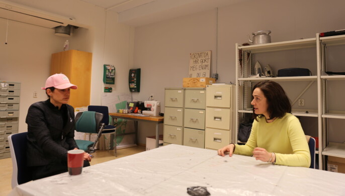 Ingvild Rømo Grande og Elena Pérez tror det er viktig at også kunsten tenker bærekraftig. Ingvild Rømo Grande og Elena Pérez tror det er viktig at også kunsten tenker bærekraftig.