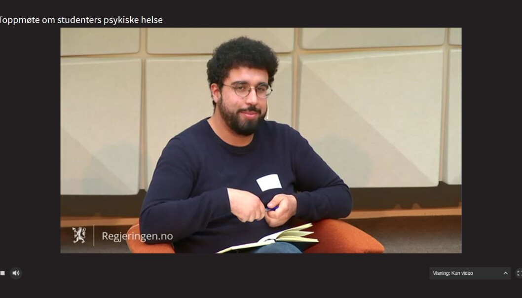 Felipe Garcia fra NSO mener politikken så langt har fungert dårlig for å hjelpe studenter som sliter. Felipe Garcia fra NSO mener politikken så langt har fungert dårlig for å hjelpe studenter som sliter.