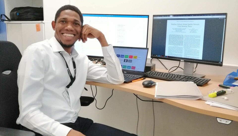 Livinus Obiora Nweke vil søke jobb i Norge etter at han er ferdig med doktorgraden.