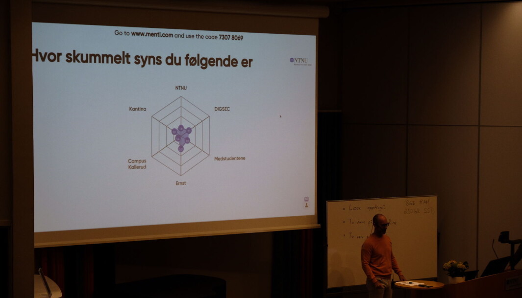 Det kan være skummelt med studiestart, men ingenting er mer skummelt enn foreleser Ernst. Det kan være skummelt med studiestart, men ingenting er mer skummelt enn foreleser Ernst.
