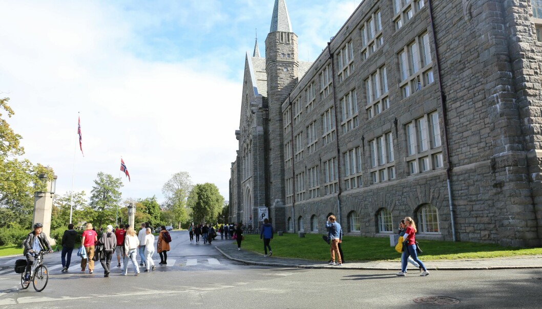 På immtarikuleringsdagen var det mange studenter på NTNUs campus i Trondheim.