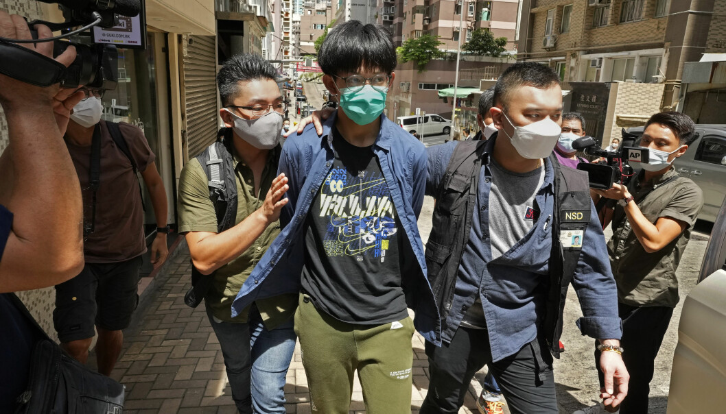Studentledere i Hongkong pågrepet for å ha «oppildnet til terrorisme»
