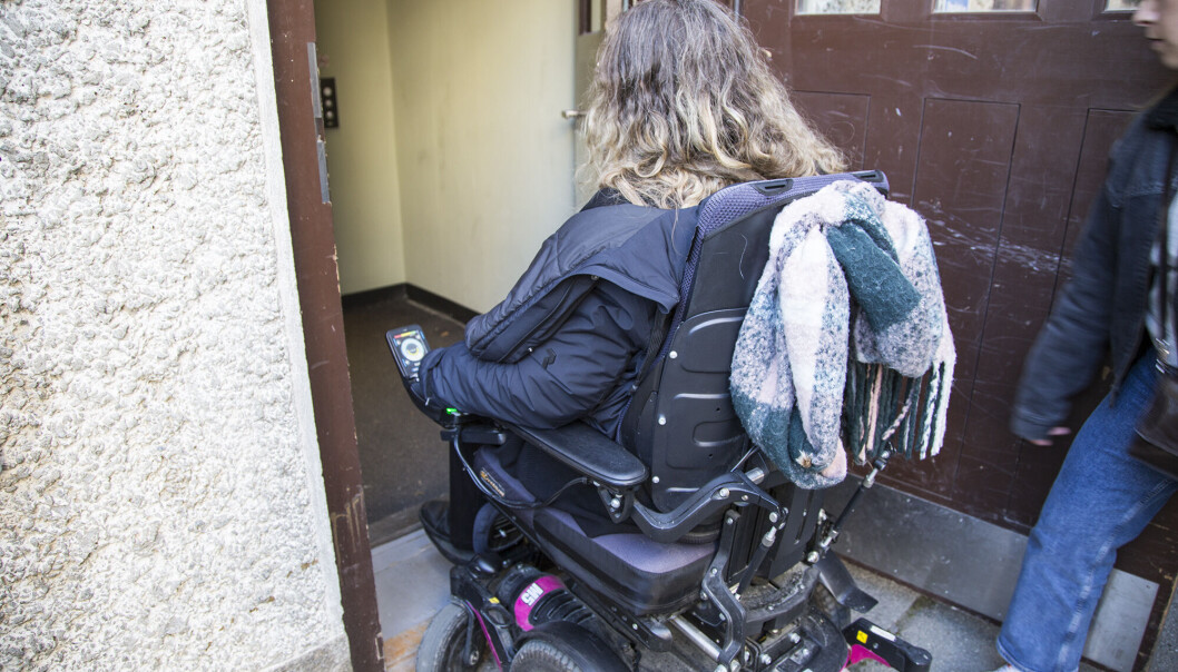 Brukerorganisasjonene ønsker bedre heiskapasitet og at sosiale soner i trappegangene fjernes i Helgasetr. Arkivbilde. Brukerorganisasjonene ønsker bedre heiskapasitet og at sosiale soner i trappegangene fjernes i Helgasetr. Arkivbilde.
