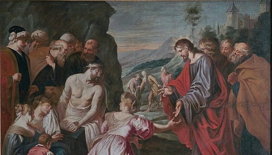 Geir Hasnes mener vitenskapen med stor V langt på vei har inntatt posisjonen som religiøse skrifter hadde før. Hva vil det si å tro på et skrift? spør han. Maleriet av Michael Angelo Immenraet skildrer Lazarus´ oppstandelse. Geir Hasnes mener vitenskapen med stor V langt på vei har inntatt posisjonen som religiøse skrifter hadde før. Hva vil det si å tro på et skrift? spør han. Maleriet av Michael Angelo Immenraet skildrer Lazarus´ oppstandelse.