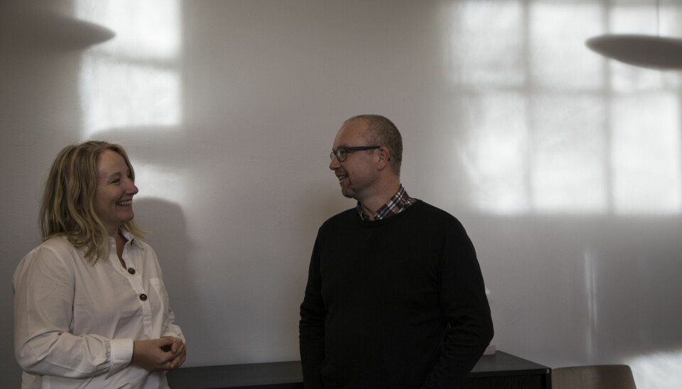 Janet Rautio Øverland og Kristian Lian hadde mye å snakke om.