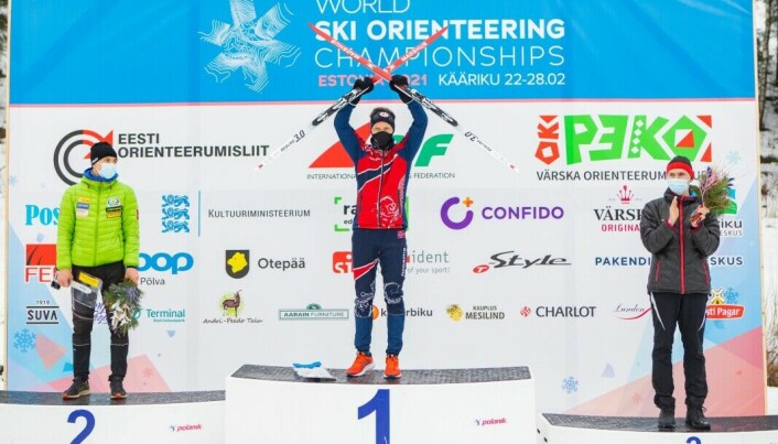 Audun Heimdal var en av to NTNU-studenter som tok gull under VM i skiorientering. Audun Heimdal var en av to NTNU-studenter som tok gull under VM i skiorientering.
