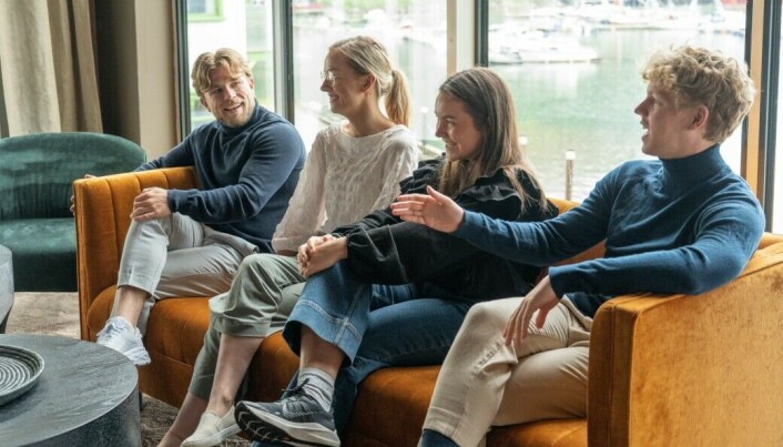 Stian Topland, Linda Guddal, Maria Hubbuck og Marcus Grand hadde et åtte ukers opphold sammen. Stian Topland, Linda Guddal, Maria Hubbuck og Marcus Grand hadde et åtte ukers opphold sammen.