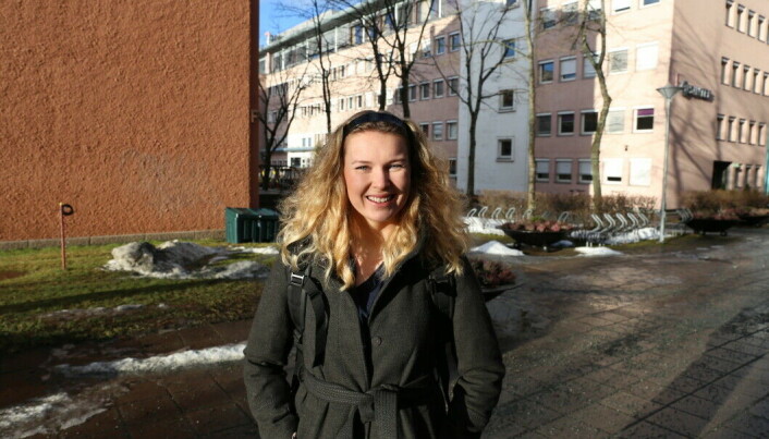 Anne Høgdahl Skjærseth var glad hun også hadde gode muligheter til å jobbe hjemme om campus skulle stenge igjen. Anne Høgdahl Skjærseth var glad hun også hadde gode muligheter til å jobbe hjemme om campus skulle stenge igjen.