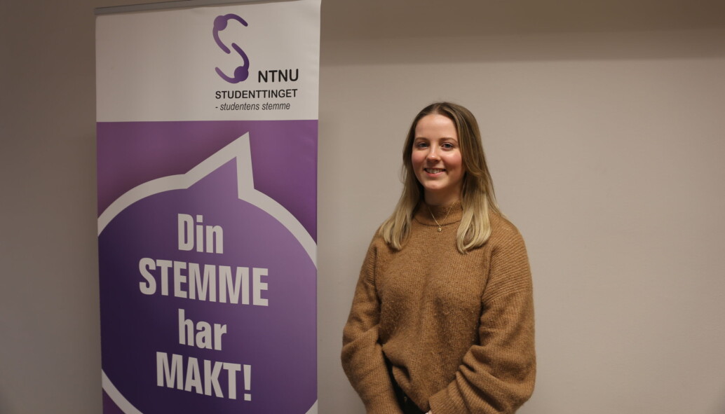 Astrid Hilling sier det ikke er så mange i Studenttinget som kommer fra medisin og sykepleie. Astrid Hilling sier det ikke er så mange i Studenttinget som kommer fra medisin og sykepleie.