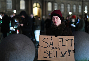 Studenter protesterte mot at studieplasser flyttes ut av de større byene i Danmark