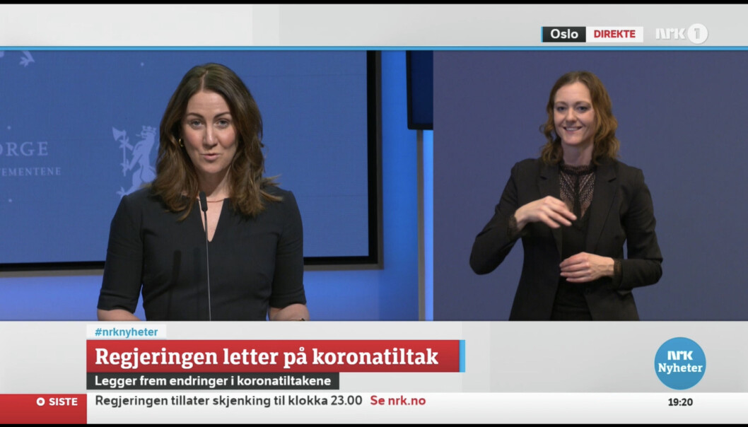 Regjeringen med lettelser i koronaregler også for studenter, her lagt fram ved kunnskapsminister Tonje Brenna. Regjeringen med lettelser i koronaregler også for studenter, her lagt fram ved kunnskapsminister Tonje Brenna.