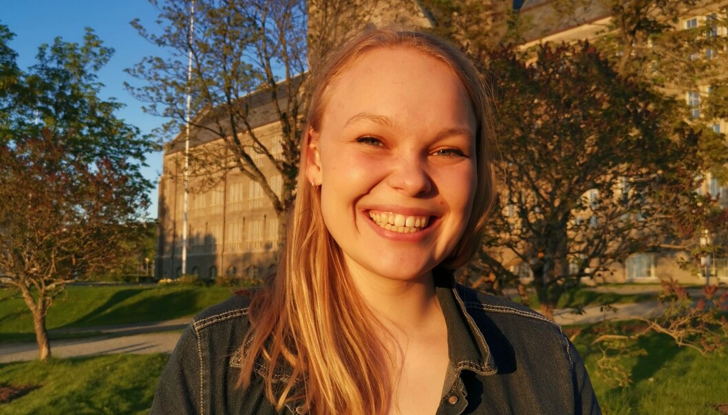 Thale Eliassen Fink sier det hjalp veldig å ha tilgjengelige opptak av tidligere forelesninger. Thale Eliassen Fink sier det hjalp veldig å ha tilgjengelige opptak av tidligere forelesninger.