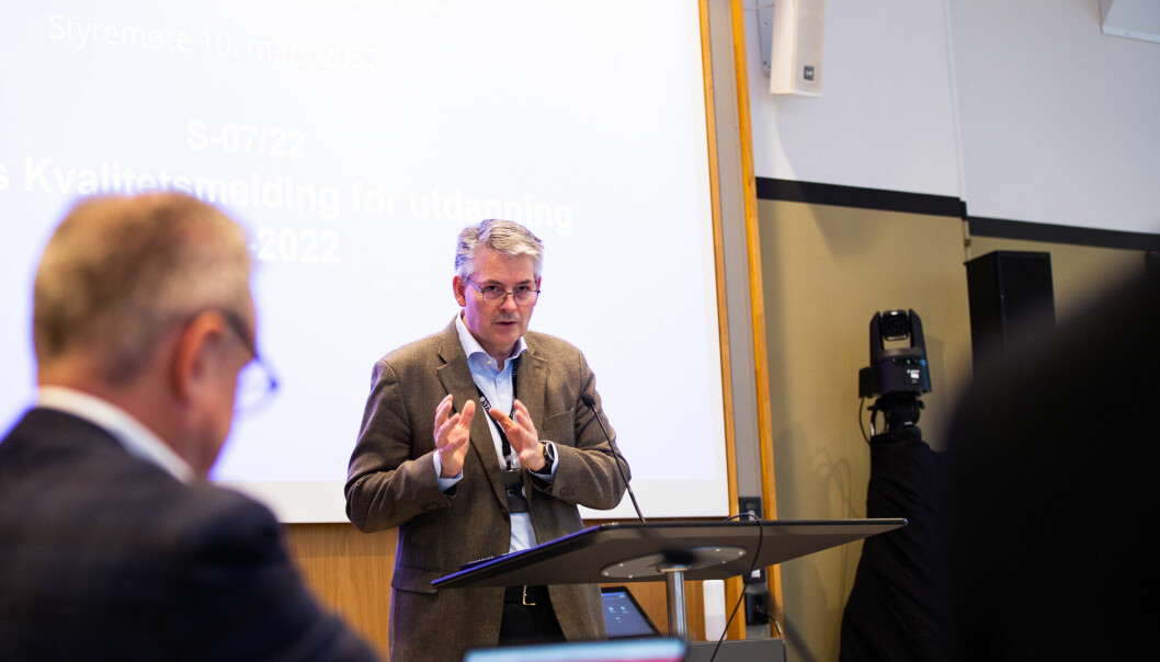 På dagens styremøte: Ny direktør Bjørn Haugstad sa at han i de første ukene har brukt tid på å sette seg inn i alt det NTNU driver med.