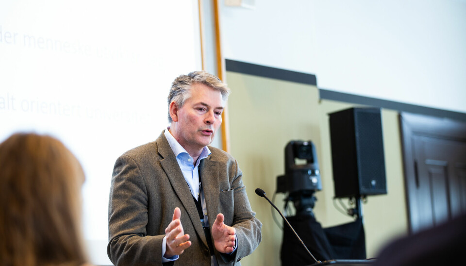 Bjørn Haugstad sier rekruttering og bemanning blir en utfordring for NTNU. Bildet er fra et tidligere styremøte ettersom Haugstad for øyeblikket er i Oslo og deltok på møtet digitalt.