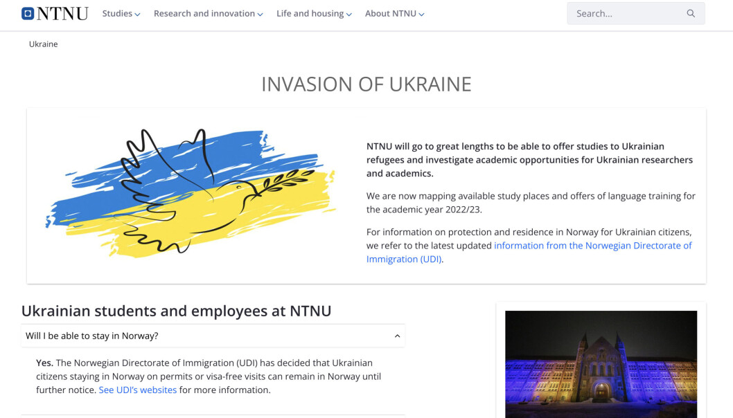 The new site includes information about what NTNU is doing for the refugees coming to Norway, as well as a Q&A for employees and students. The new site includes information about what NTNU is doing for the refugees coming to Norway, as well as a Q&A for employees and students.