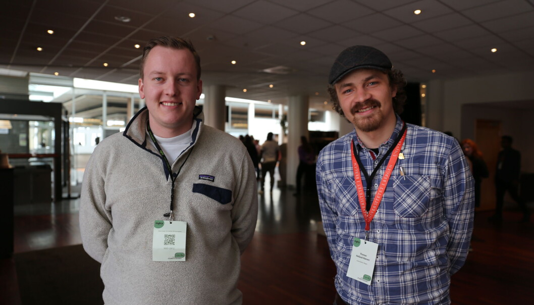 Andreas Knudsen Sund og Thomas Helland-Hansen mener at tosensorordningen i sin nåværende form ikke er gjennomførbar. Andreas Knudsen Sund og Thomas Helland-Hansen mener at tosensorordningen i sin nåværende form ikke er gjennomførbar.