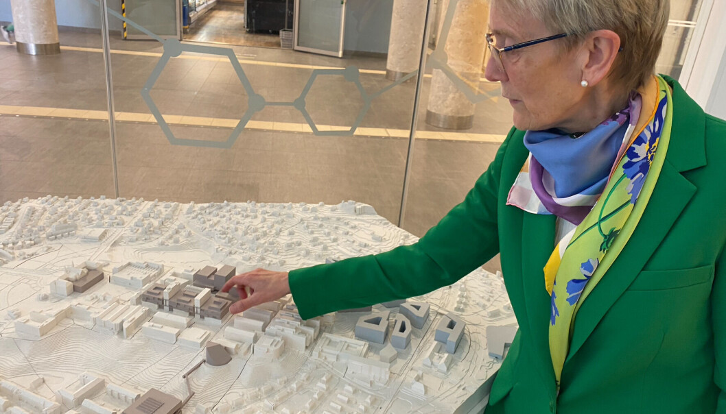 Dette bildet har illustrert endel intervjuer med Anne Borg når prosjekt samlet campus er tema. Sjelden er bildet mer betegnende for hennes fokus akkurat nå: Flytte på bygninger, funksjoner og areal, i én bestemt hensikt. Dette bildet har illustrert endel intervjuer med Anne Borg når prosjekt samlet campus er tema. Sjelden er bildet mer betegnende for hennes fokus akkurat nå: Flytte på bygninger, funksjoner og areal, i én bestemt hensikt.