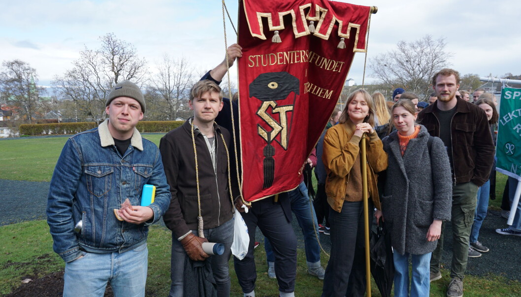 Styret ved Studentersamfundet var blant de mange representantene for studentfrivilligheten som møtte opp. Styret ved Studentersamfundet var blant de mange representantene for studentfrivilligheten som møtte opp.