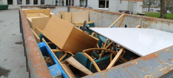 Reagerer på kasting av møbler ved NTNU