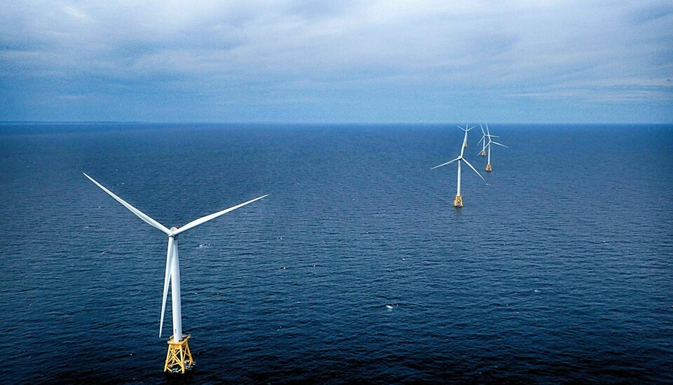 Landets ledere overser grunnleggende fysiske realiteter når de satser på havvind, skriver Jan Emblemsvåg. Her ser vi Block Island Offshore Wind Farm, som er den første kommersielle havvind-parken i USA. Illustrasjonsbilde.