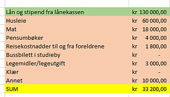 Vincent har alltid oversikt over utgiftene sine og anbefaler alle å spare på kvitteringer for å notere dem ned i budsjettet. Vincent har alltid oversikt over utgiftene sine og anbefaler alle å spare på kvitteringer for å notere dem ned i budsjettet.