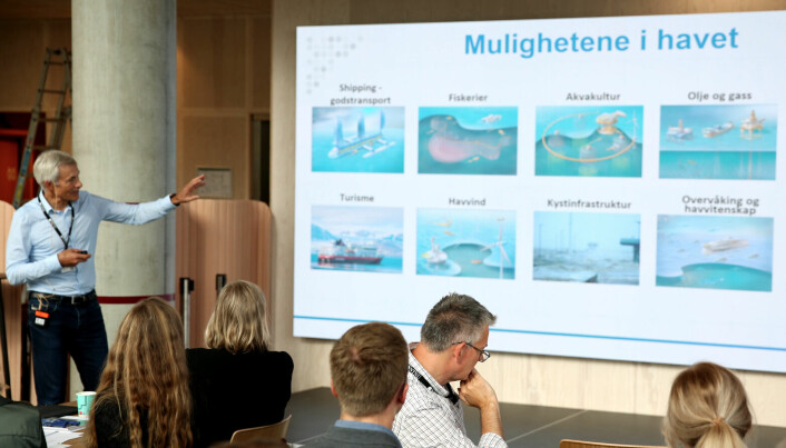 Olav Bolland innledet om maritimt forskningspotensiale i Ålesund.