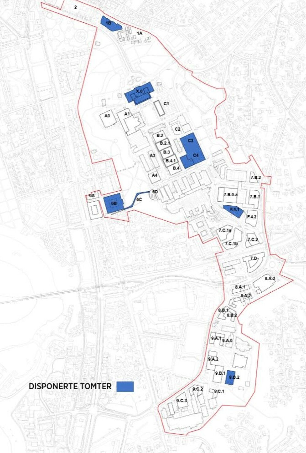 2B: Den største forskjellen på dette kartet og 2A er at en større del av Hovedbygget vil ombygges og bli en del av Campussamlingen. 2B: Den største forskjellen på dette kartet og 2A er at en større del av Hovedbygget vil ombygges og bli en del av Campussamlingen.