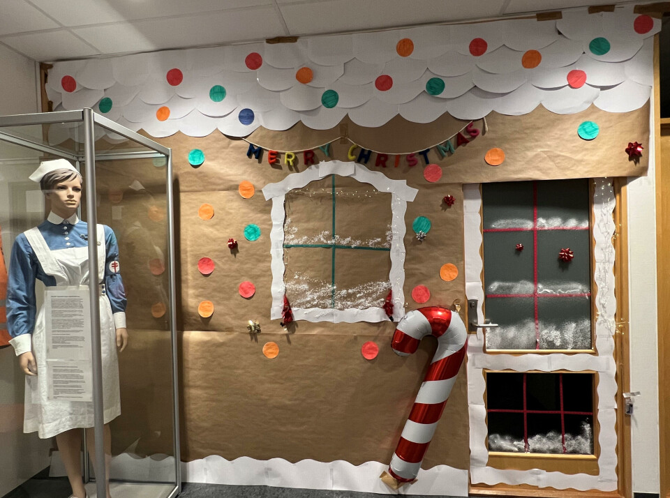 Årets julekontor ved Institutt for helsevitenskap i Ålesund.