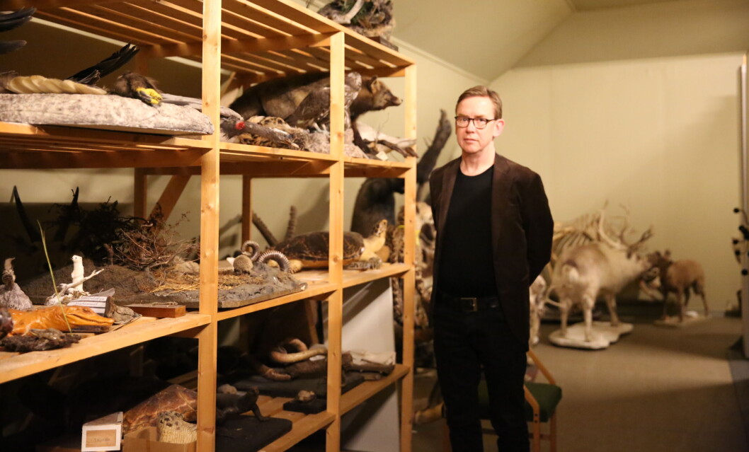 <span style="font-size: 17px;">Pattedyrsamlingen har holdt til i et magasin der man har problemer med både insekter og skiftende temperaturer. Nå gir også gulvet etter og museet er i gang med å flytte samlingen til Dora for oppbevaring.</span> <span style="font-size: 17px;">Pattedyrsamlingen har holdt til i et magasin der man har problemer med både insekter og skiftende temperaturer. Nå gir også gulvet etter og museet er i gang med å flytte samlingen til Dora for oppbevaring.</span>
