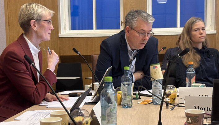 Anne Borg og Bjørn Haugstad om mulighetene for å få realisert kuttede bygg siden. Anne Borg og Bjørn Haugstad om mulighetene for å få realisert kuttede bygg siden.